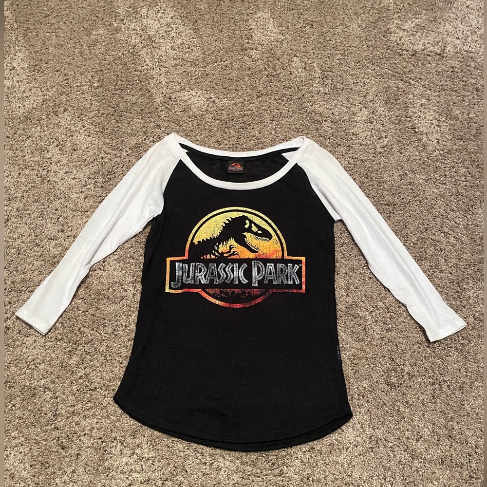 Jurassic Park 3/4 Length Sleeve